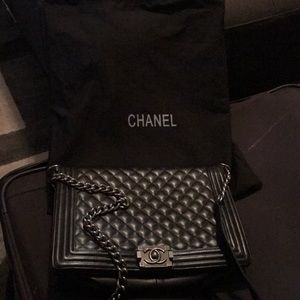 Chanel Calfskin Quilted Flap Black